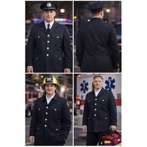 Flying Cross Command Black Dress Uniform Jacket Gold Buttons Military 42 Reg